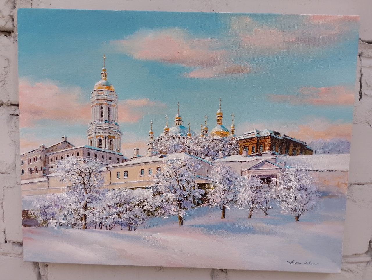Лавра зима пейзаж